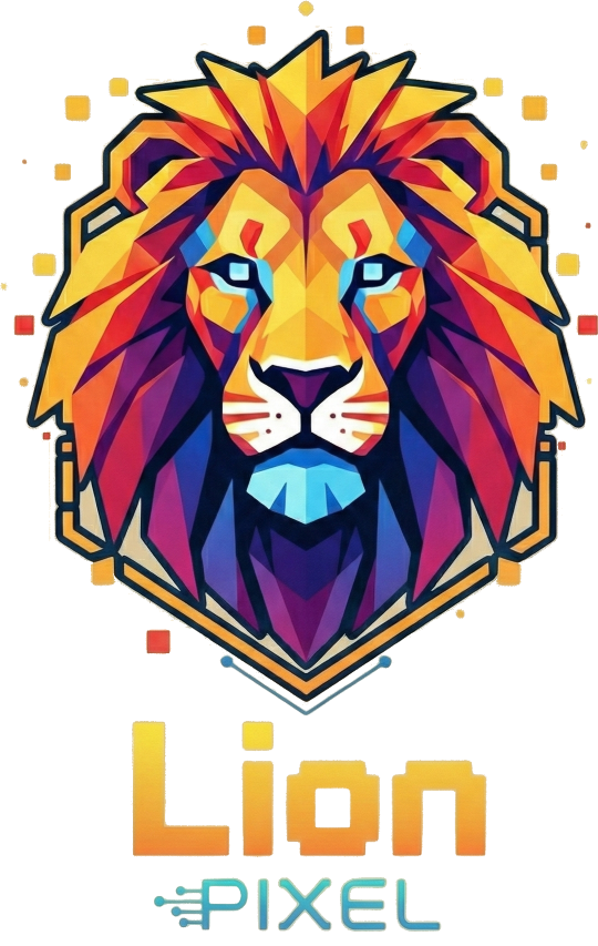 Lion Pixel Logo