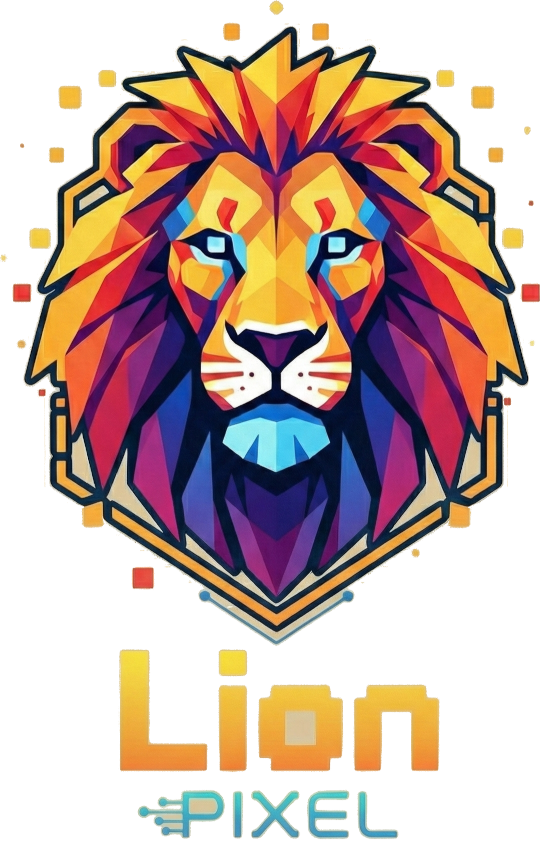 Lion Pixel Logo